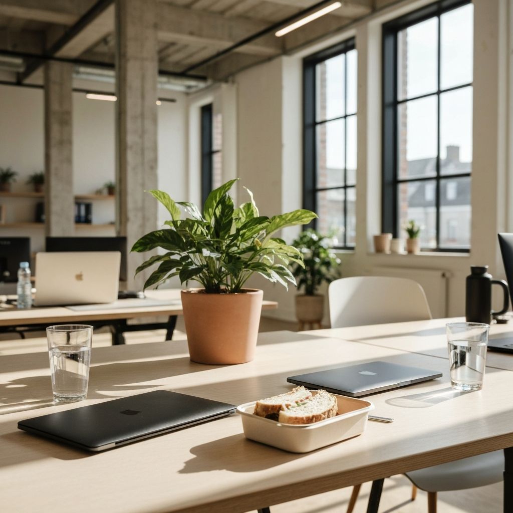 Работна пауза с храна